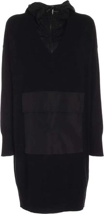DKNY Midi Kleedjes - Dames - Casual kleedjes - Zwart - S - Polyester - Kleedjes