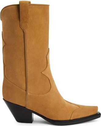 Giuseppe Zanotti 55mm Thyra cowboy boots - women - Suede - 37 - Brown