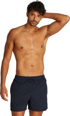 Tommy Hilfiger Mens Medium Drawstring Swim Shorts with Logo, Blue (Desert Sky), S