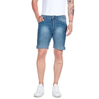 Replay Denim Shorts, male, Blue, Size: W34 Rbj.981 Tapered-fit Shorts