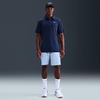 Nike Mens Tour Dri-FIT Solid Golf Polo in Blue | FZ7481-410