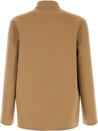 Valentino Garavani Mens Toute Jacket Beige Virgin Wool Silk