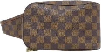 Louis Vuitton Pre-owned Belt Bags, female, Brown, Size: ONE SIZE Pre-owned Geronimos Damier Shoulder Bag