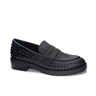 Chinese Laundry Chinese Laundry Paxx Loafers Womens Black Studded Casual Shoes HTAT1678
