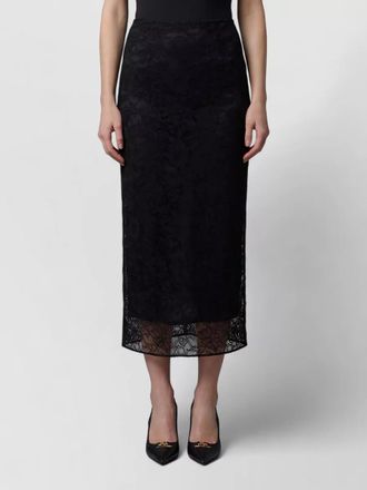 Dolce & Gabbana lace high-rise midi pencil skirt