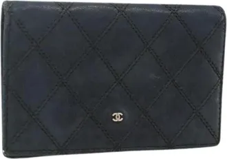 Chanel Pre-owned Wallets, female, Black, Size: ONE SIZE Pre-owned Vintage Card Case