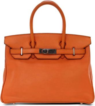 Hermès 2010 Swift Birkin Retourne 30 handtas - Oranje