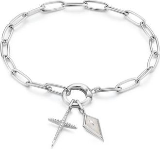 Ania Haie Womens Pop Charms Reflections Charm Bracelet In Silver