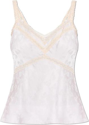 LoveShackFancy Lirena Top - Dames - Tops zonder mouwen - Roze - M - Polyester - Tops