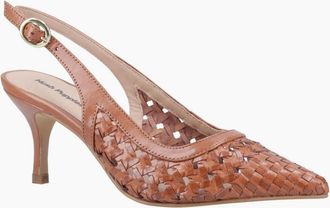 Hush Puppies Womens Dalia Kitten Womens Slingback Court Shoes - Brown - Size: 7