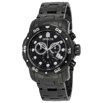 Invicta Pro Diver Chronograph Black Dial Mens Watch 0076
