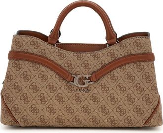 Guess Latte Logo Schoudertas Handtas - Dames - Handtassen - Bruin - ONE Size - Tassen