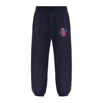 Off-white Sweatpants, female, Blue, Size: 2XS Royal Patch Cuff Sweatpants