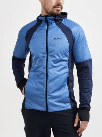 Craft Adv Hybrid Thermal Midlayer Jacket In Fluid/blaze