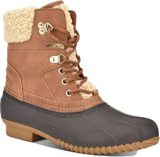 Tommy Hilfiger Rainah Womens Brown Round Toe Ankle Duck Boots LION115