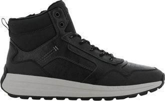 Cortina heren casual sneakers hoog - Heren - Veterlaarzen - Zwart - 45 EU - Schoenen