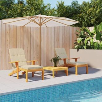 vidaXL Furniture Limited - Cojines Para Tumbona 2 Uds Tela Oxford Beige