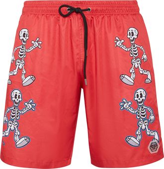 Philipp Plein Zwembroek Skeleton