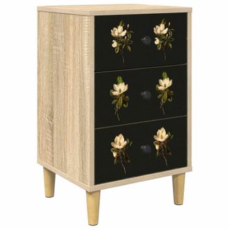 vidaXL Mesa De Noche Bremen Roble Sonoma 36 X 33 X 60 Cm Vidaxl
