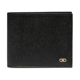 Ferragamo Accessoires, Heren, Zwart, ONE Size, Leer, Gancini Wallet