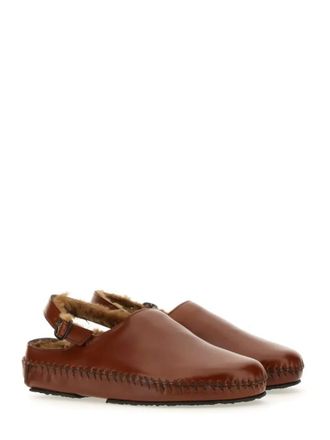 Hereu Hohe Schuhe - Cargol Shearling Slingback - Gr. 40 (EU) - in Braun - f&uuml;r Damen