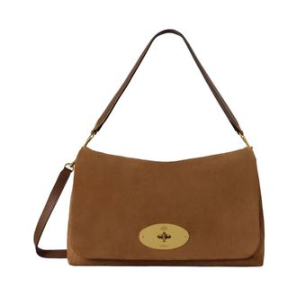 Mulberry Large Delilah Flap Bag - Dames - Tassen - Bruin - Maat: ONE Size Leer