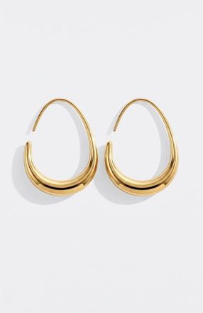 Mint & Lily Fluid Hoop Earrings in Gold at Nordstrom