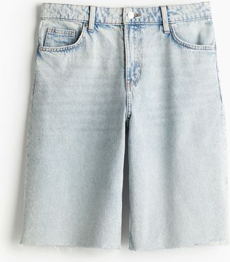 H&M Bermuda Regular Jeansshorts - Blue