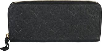 Louis Vuitton Black Leather Monogram Empreinte Clemence (Authentic Pre-Loved)