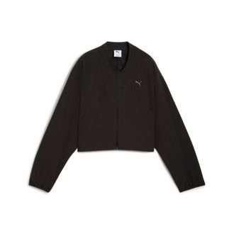 Puma Trainingsjacke PUMA MOVE FASHION JACKET, Damen, Gr. XL, schwarz (puma schwarz), Obermaterial: 87% Polyester, 13% Elasthan, regular fit kurz, Jacken Tr