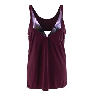 Lucas Hugh Burgundy Crossback Tank Size S