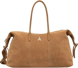 Patrizia Pepe Shopper Tote - Dames - Shoppers - Bruin - ONE Size - Su&egrave;de - Tassen