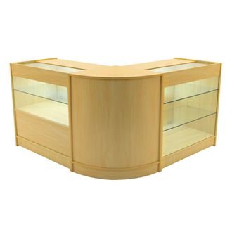 MonsterShop Hera LED Shop Counter Set K900, C900 & CM60 - Maple in Beige