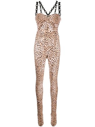 Roberto Cavalli Tuta intera con stampa - Toni neutri