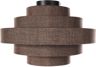 Beliani Ceiling Lamp EREBATO Linen Brown