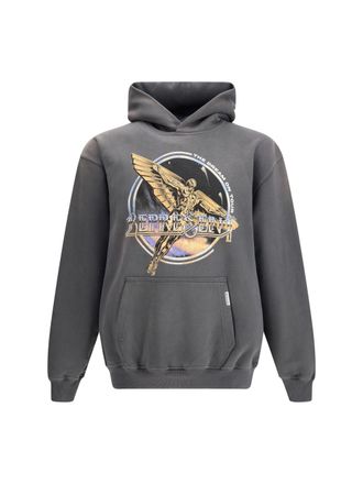 Represent Mens Hoodie Golden Tour Sun Fade Grey Cotton Sweatshirts Sweater