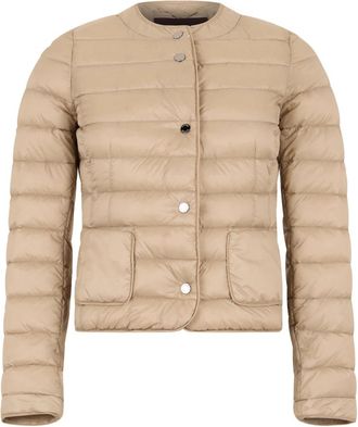 Moorer Lichtgewicht Gewatteerd Jack - Dames - Winterjassen - Beige - 2XS - Nylon - Jassen
