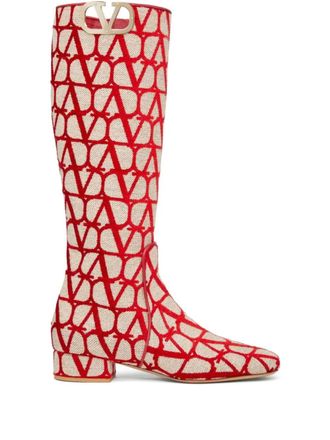Valentino Garavani 30Mm Vlogo Type Boots