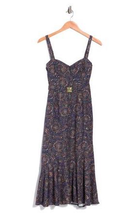Hutch Lydia Belted Midi Dress in Navy Multi at Nordstrom Rack, Size Xx-Small