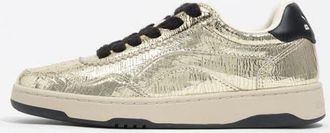 Bimba & Lola Leather 13 57 Cupsole Sneaker in Gold at Nordstrom, Size 37