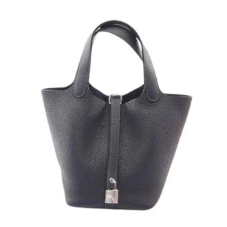 Herm&egrave;s Pre-owned Picotin Lock PM Taurillon Clemence Handbag - Pre-owned - Mujer - Azul - ONE SIZE
