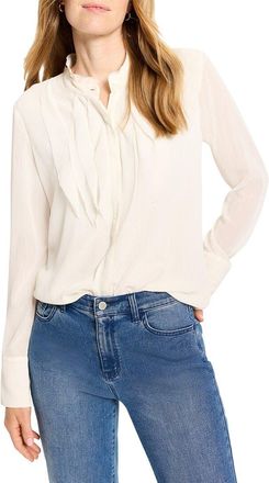 Nic+Zoe NIC+ZOE Falling Chiffon Long Sleeve Top