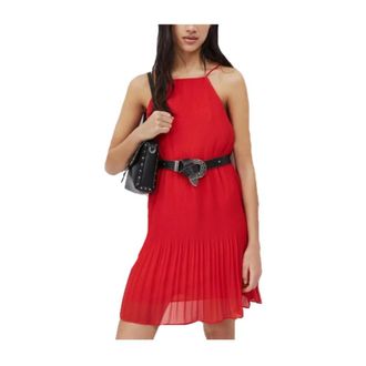 Pepe Jeans London Mijnjurk - Dames - Casual kleedjes - Rood - XS - Polyester - Kleedjes