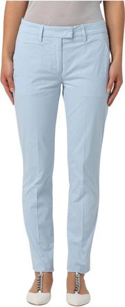 Dondup Slim-fit broek - Dames - Slim Fit Broeken - Blauw - W26 - Katoen - Broeken