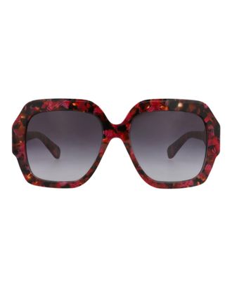 Chlo&eacute; Square-Frame Recycled Acetate Sunglasses