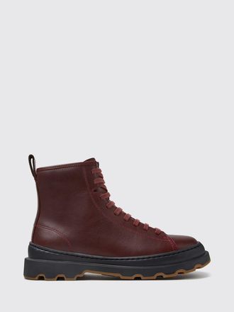 Camper Anfibio Brutus+ in pelle di vitello con zip laterale e suola dentellata