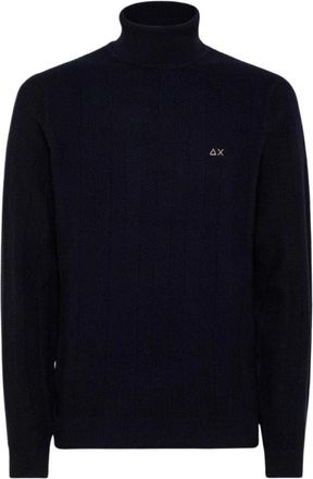 Sun 68 Coltrui- Blijf Warm en Stijlvol - Heren - Coltruien - Blauw - 2XL - Truien & Vesten