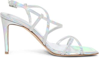NCUB Glinsterende Mony Sandaal in Zilver - Dames - Sandalen met hakken - Grijs - 39 EU - Schoenen