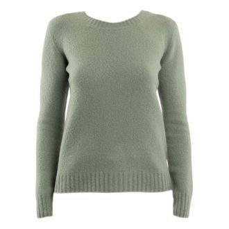 Drumohr Round-neck Knitwear, female, Green, Size: XL Round-neck Knitwear