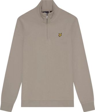 Lyle & Scott Loopback Quarter Zip Sweatshirt - Sweatshirts & Hoodies - Hombre - Beige - XL